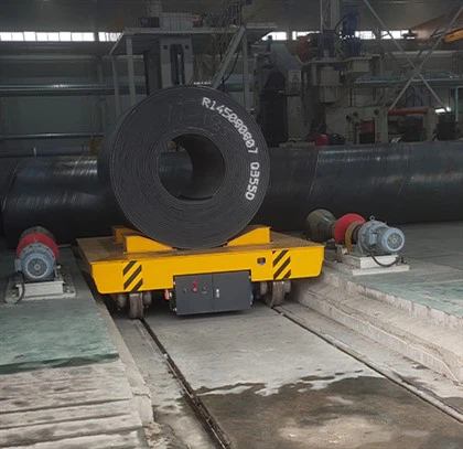 2024 Ný vara Rafhlöðuknúin flutningsvagn fyrir þungt álag fyrir spólu/stálspólur